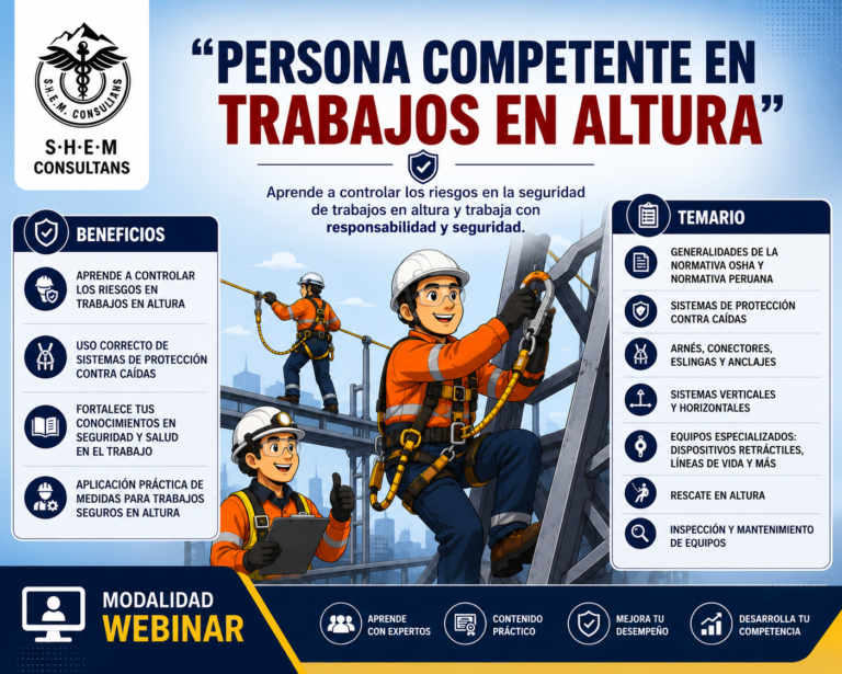 PERSONA COMPETENTE EN TRABAJOS EN ALTURA